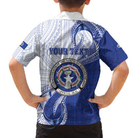 Personalized Northern Mariana Islands Family Matching Off The Shoulder Long Sleeve Dress and Hawaiian Shirt CNMI Seal LT05 - Polynesian Pride