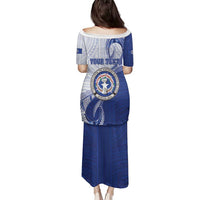 Personalized Northern Mariana Islands Family Matching Puletasi and Hawaiian Shirt CNMI Seal LT05 - Polynesian Pride