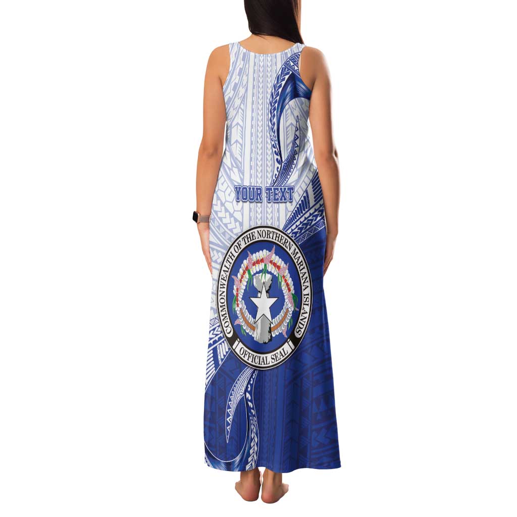 Personalized Northern Mariana Islands Family Matching Tank Maxi Dress and Hawaiian Shirt CNMI Seal LT05 - Polynesian Pride