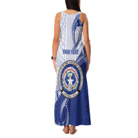 Personalized Northern Mariana Islands Family Matching Tank Maxi Dress and Hawaiian Shirt CNMI Seal LT05 - Polynesian Pride