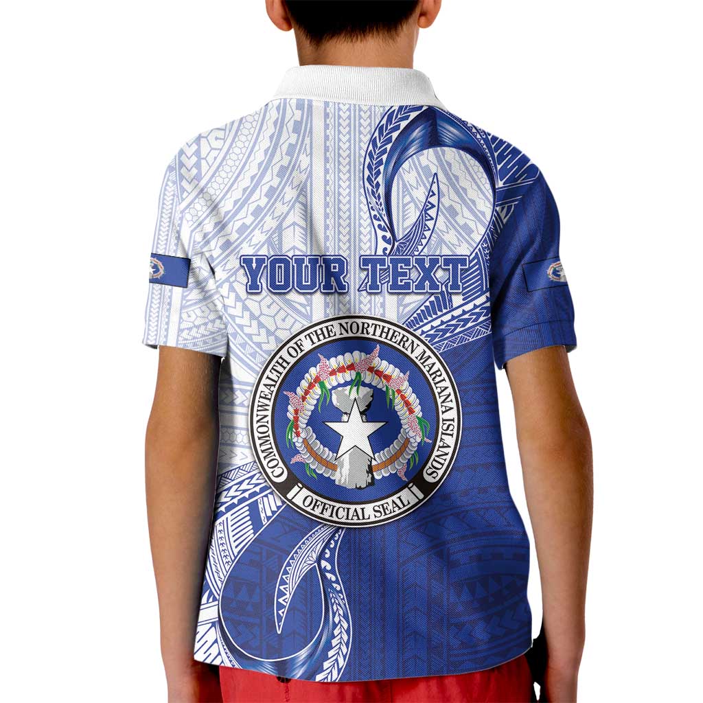 Personalized Northern Mariana Islands Kid Polo Shirt CNMI Seal LT05 - Polynesian Pride