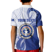 Personalized Northern Mariana Islands Kid Polo Shirt CNMI Seal LT05 - Polynesian Pride