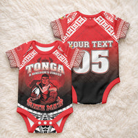 Custom Rugby Tonga MMT Baby Onesie Mana O Tonga LT05 - Polynesian Pride