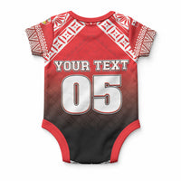 Custom Rugby Tonga MMT Baby Onesie Mana O Tonga LT05 - Polynesian Pride