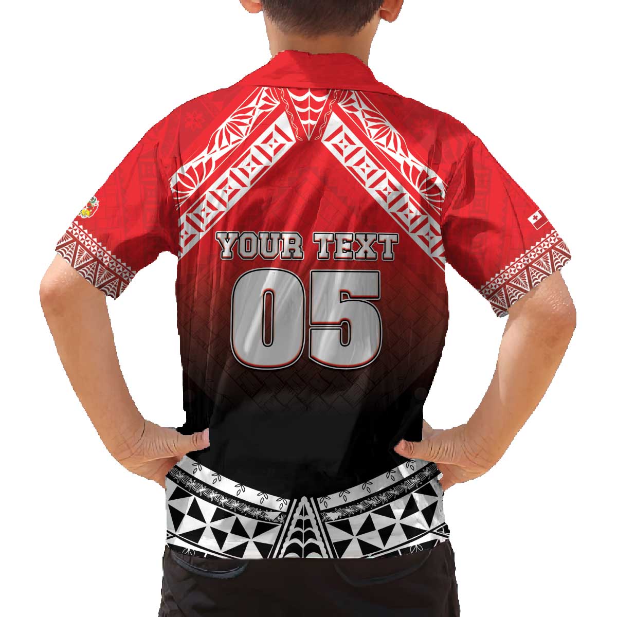 Custom Rugby Tonga MMT Family Matching Off The Shoulder Long Sleeve Dress and Hawaiian Shirt Mana O Tonga LT05 - Polynesian Pride