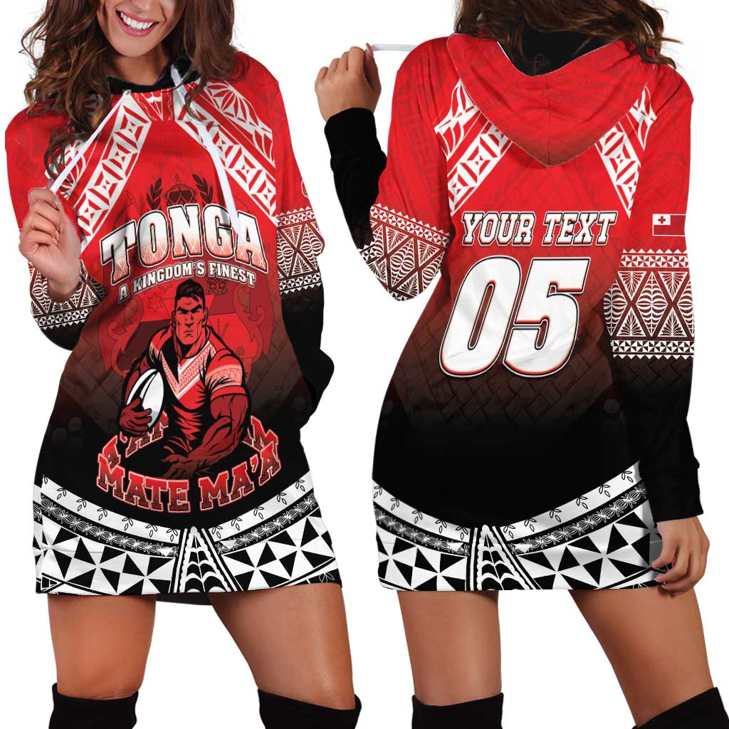 Custom Rugby Tonga MMT Hoodie Dress Mana O Tonga LT05 - Polynesian Pride