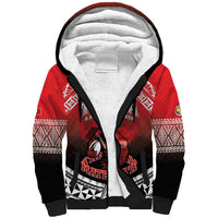 Custom Rugby Tonga MMT Sherpa Hoodie Mana O Tonga LT05 Unisex Red - Polynesian Pride