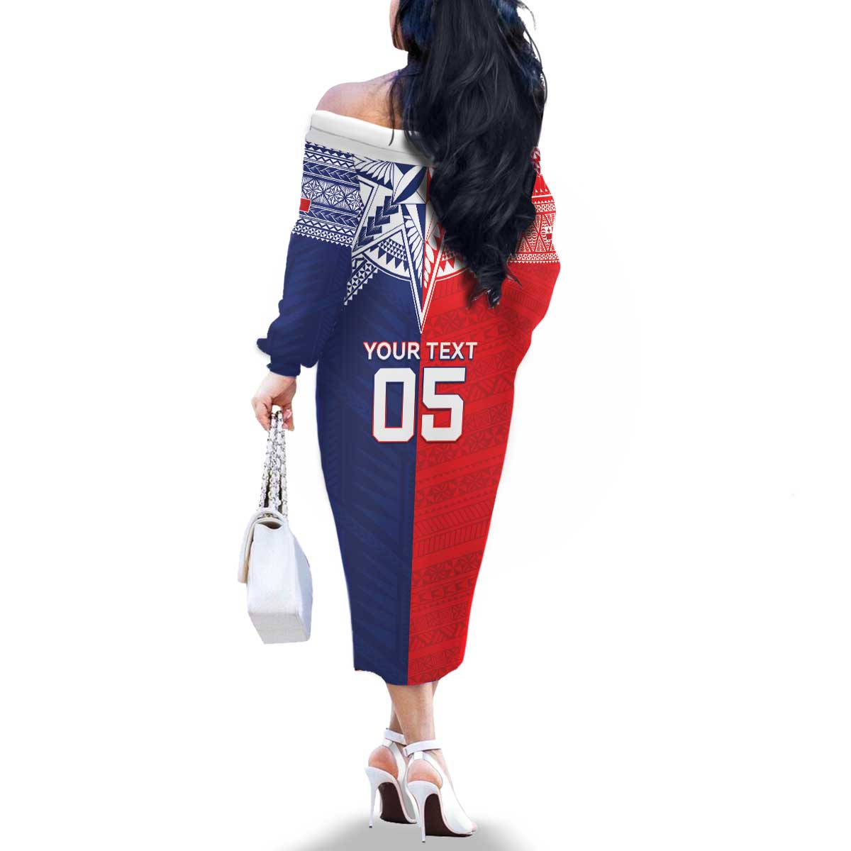 Custom Rugby Samoa And Tonga Family Matching Off The Shoulder Long Sleeve Dress and Hawaiian Shirt Toa Samoa With Mate Maa LT05 - Polynesian Pride