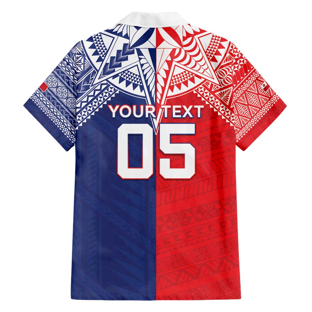 Custom Rugby Samoa And Tonga Family Matching Tank Maxi Dress and Hawaiian Shirt Toa Samoa With Mate Maa LT05 - Polynesian Pride