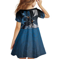 New Zealand Huia Bird Family Matching Long Sleeve Bodycon Dress and Hawaiian Shirt Aotearoa Maori Pattern LT05 - Polynesian Pride