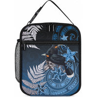New Zealand Huia Bird Lunch Bag Aotearoa Maori Pattern LT05 10.2 × 8.3 × 4.3 inch Navy - Polynesian Pride