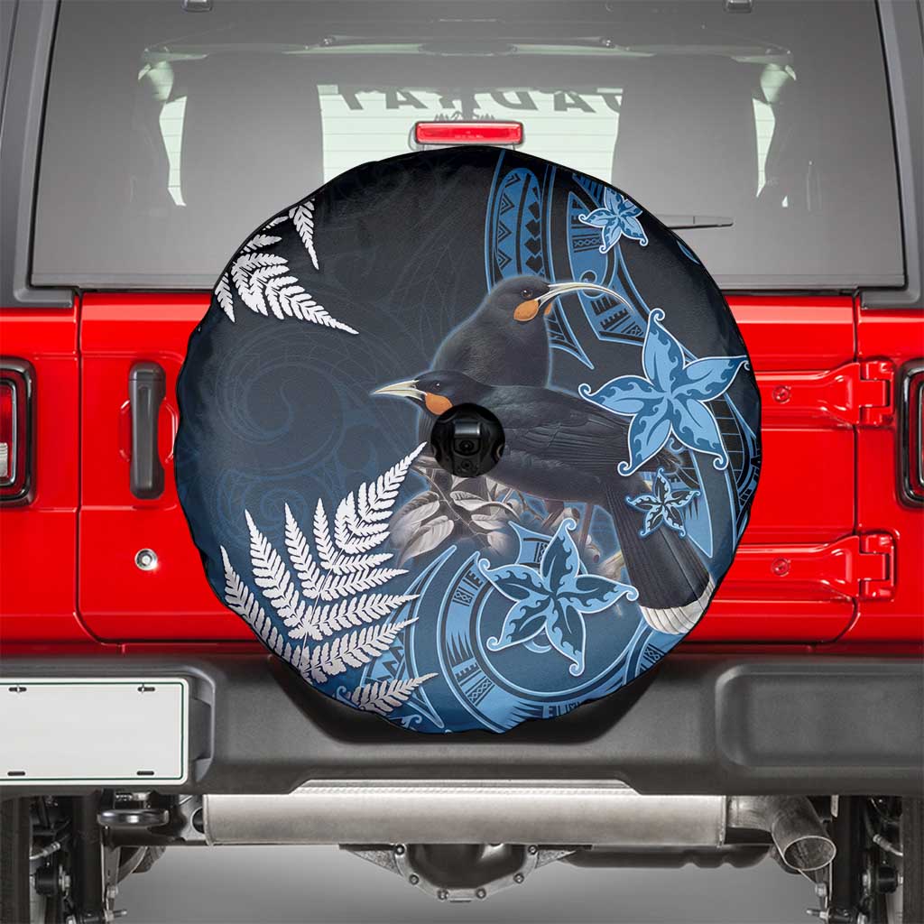 New Zealand Huia Bird Spare Tire Cover Aotearoa Maori Pattern LT05 - Polynesian Pride