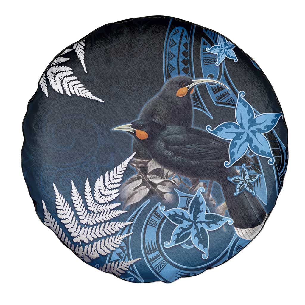 New Zealand Huia Bird Spare Tire Cover Aotearoa Maori Pattern LT05 - Polynesian Pride