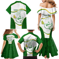 Custom Tailevu Rugby Family Matching Mermaid Dress and Hawaiian Shirt Fiji Tapa Pattern LT05 - Polynesian Pride