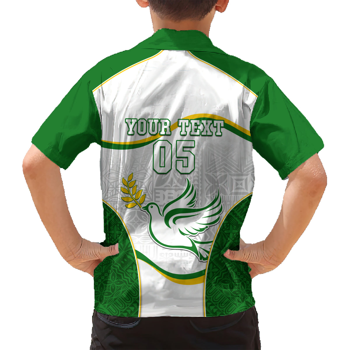 Custom Tailevu Rugby Family Matching Short Sleeve Bodycon Dress and Hawaiian Shirt Fiji Tapa Pattern LT05 - Polynesian Pride