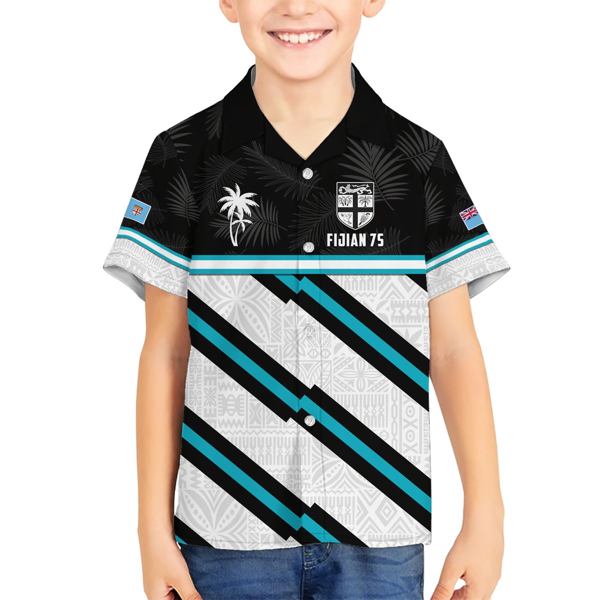Custom Fiji Rugby Hawaiian Shirt Fijian 7s With Tapa Pattern LT05 - Polynesian Pride