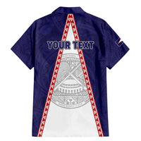 Personalised American Samoa Flag Day Family Matching Mermaid Dress and Hawaiian Shirt Flag Style LT05 - Polynesian Pride