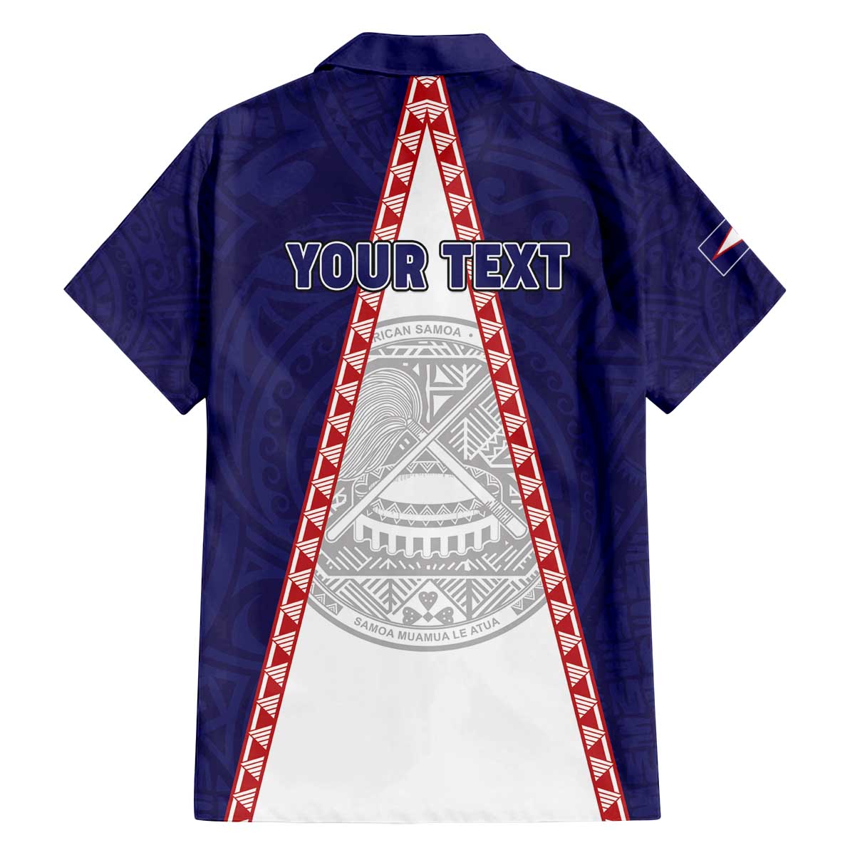 Personalised American Samoa Flag Day Family Matching Off The Shoulder Long Sleeve Dress and Hawaiian Shirt Flag Style LT05 - Polynesian Pride