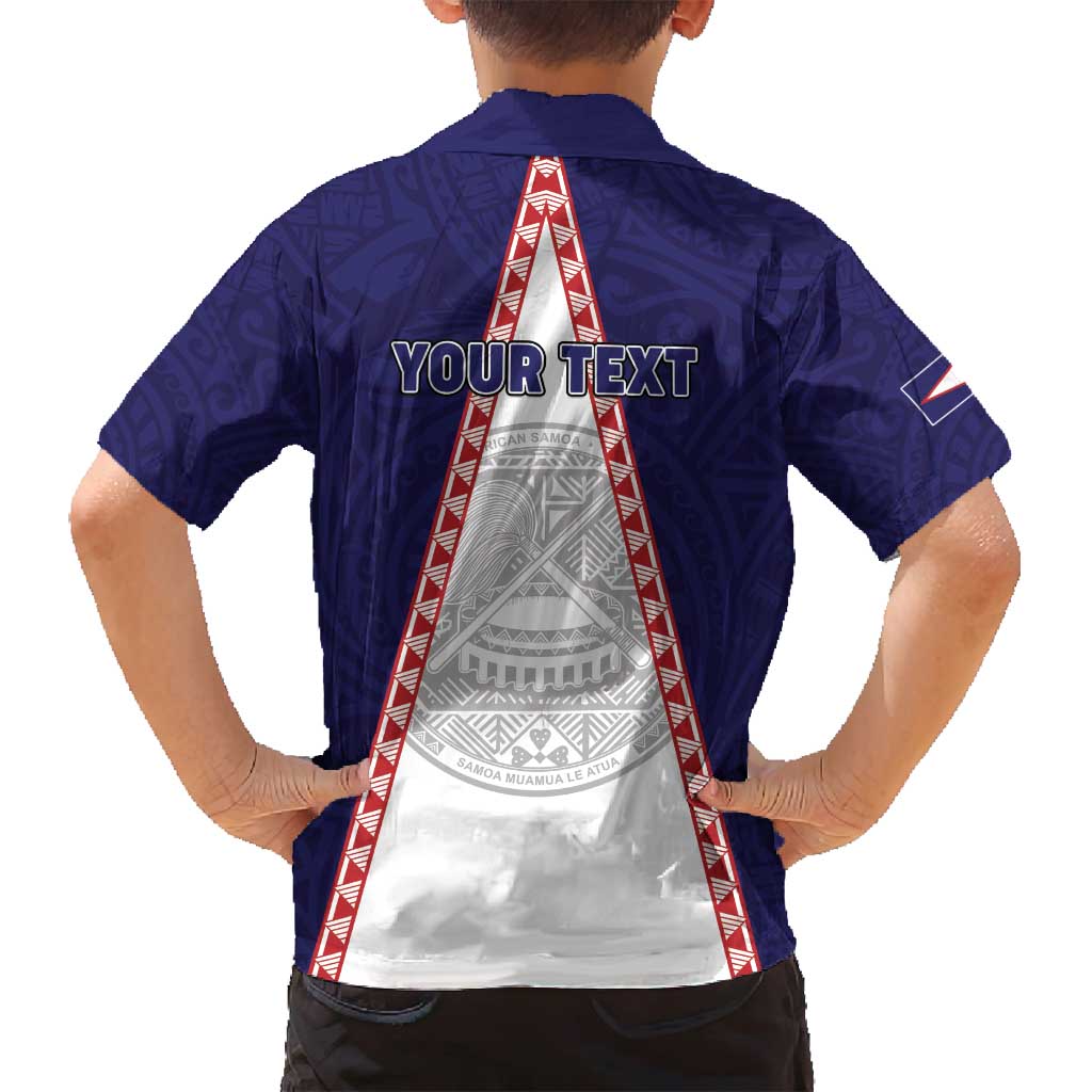 Personalised American Samoa Flag Day Family Matching Off Shoulder Maxi Dress and Hawaiian Shirt Flag Style LT05 - Polynesian Pride