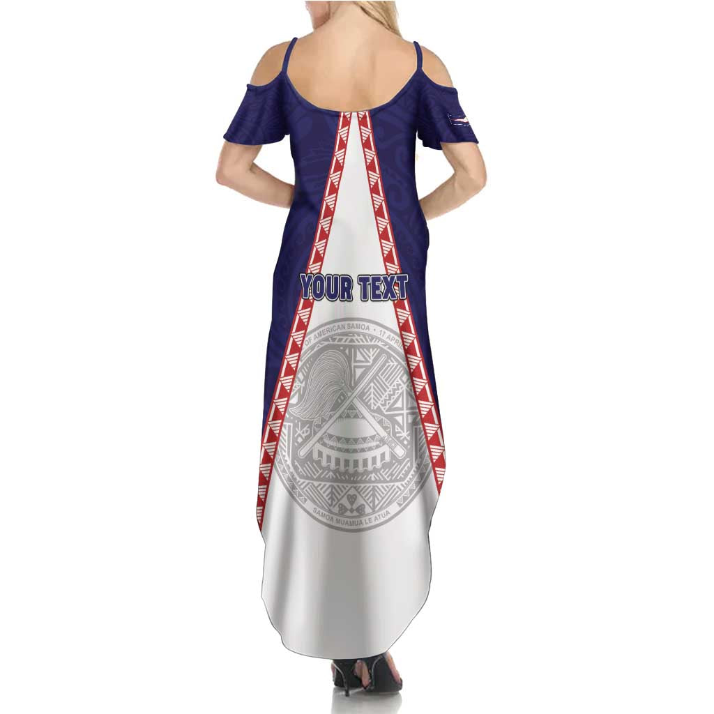 Personalised American Samoa Flag Day Family Matching Summer Maxi Dress and Hawaiian Shirt Flag Style LT05 - Polynesian Pride