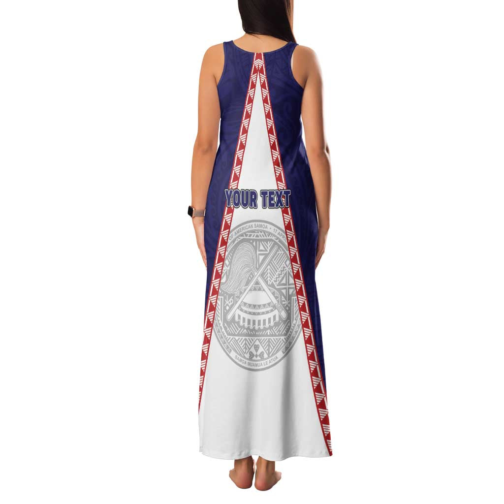 Personalised American Samoa Flag Day Family Matching Tank Maxi Dress and Hawaiian Shirt Flag Style LT05 - Polynesian Pride