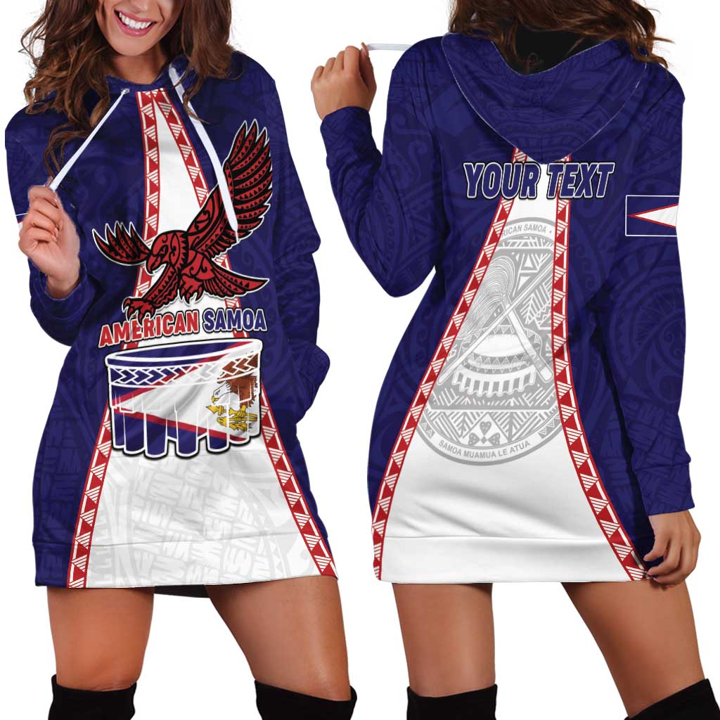Personalised American Samoa Flag Day Hoodie Dress Flag Style LT05 - Polynesian Pride