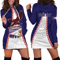 Personalised American Samoa Flag Day Hoodie Dress Flag Style LT05 - Polynesian Pride