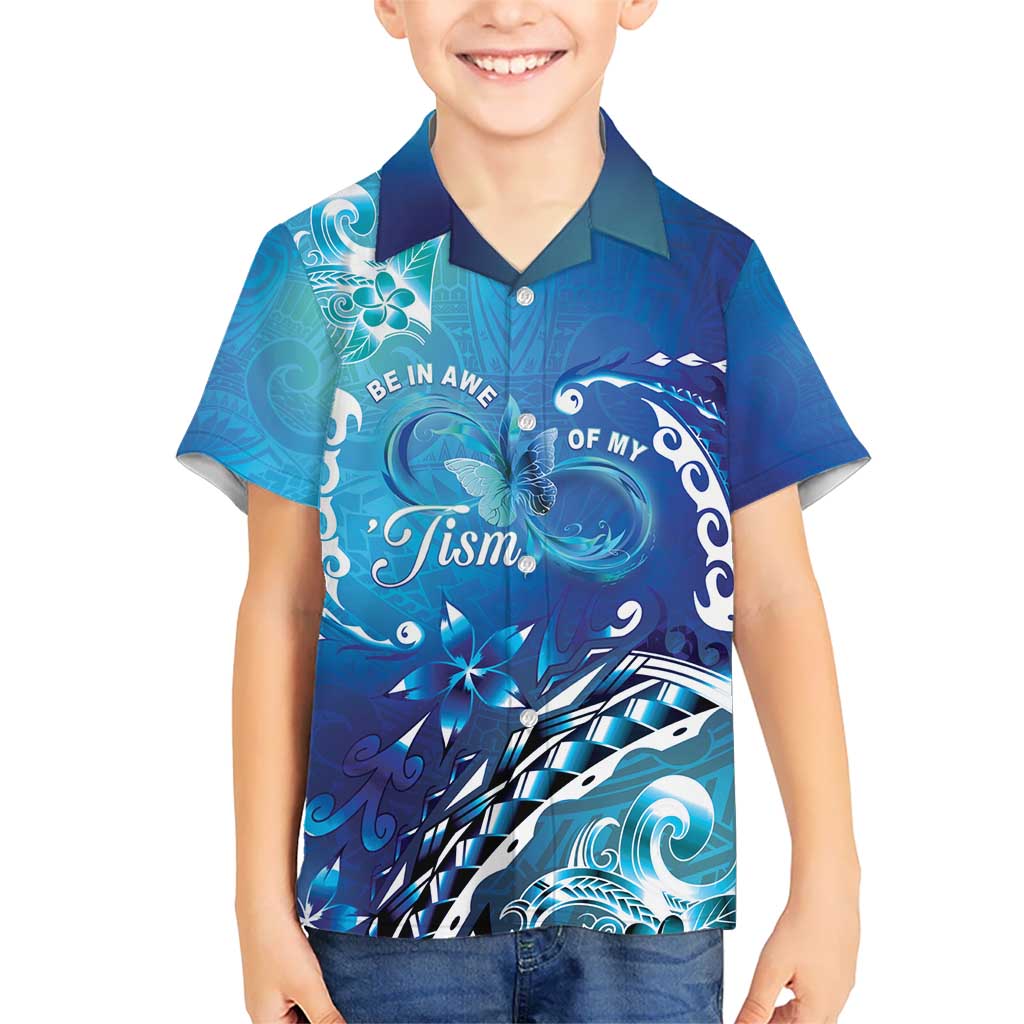 Polynesia Autism Awareness Hawaiian Shirt Be In Awe Of My 'Tism