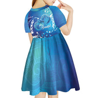 Polynesia Autism Awareness Kid Short Sleeve Dress Be In Awe Of My 'Tism