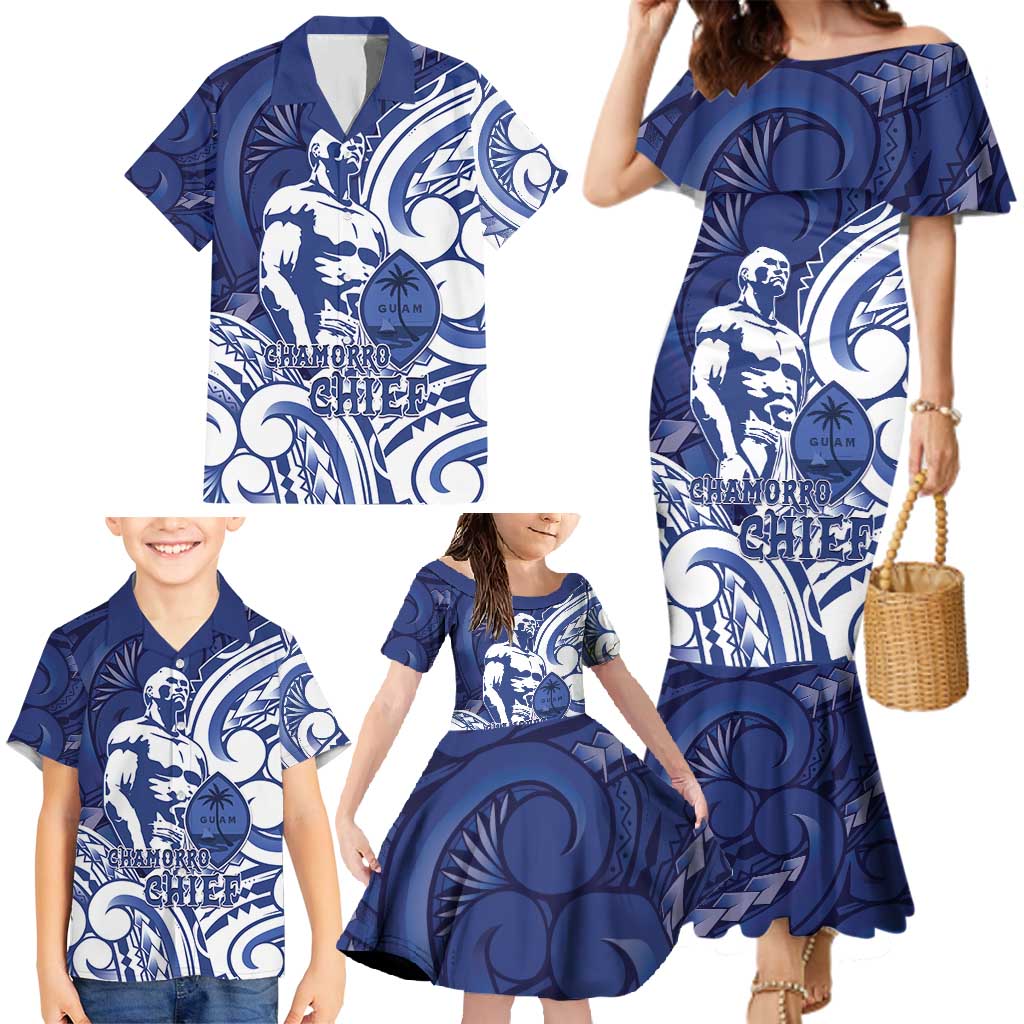 Guam Chief Kepuha Family Matching Mermaid Dress and Hawaiian Shirt Chamorro Pride LT05 - Polynesian Pride
