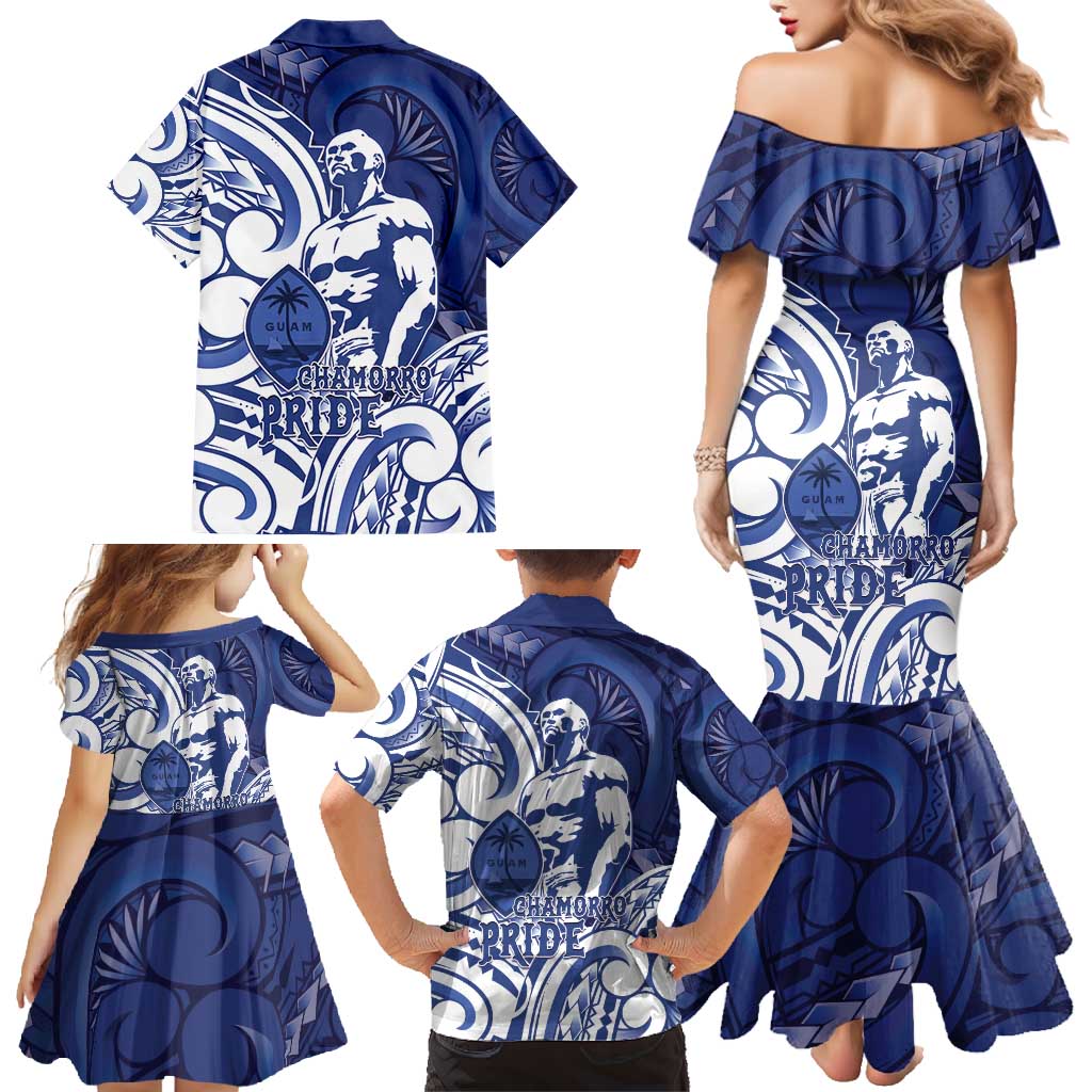 Guam Chief Kepuha Family Matching Mermaid Dress and Hawaiian Shirt Chamorro Pride LT05 - Polynesian Pride