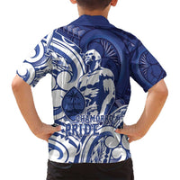 Guam Chief Kepuha Family Matching Off Shoulder Short Dress and Hawaiian Shirt Chamorro Pride LT05 - Polynesian Pride