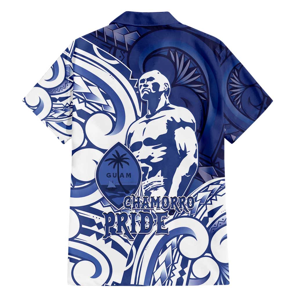 Guam Chief Kepuha Family Matching Off Shoulder Short Dress and Hawaiian Shirt Chamorro Pride LT05 - Polynesian Pride