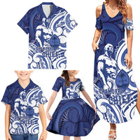 Guam Chief Kepuha Family Matching Summer Maxi Dress and Hawaiian Shirt Chamorro Pride LT05 - Polynesian Pride