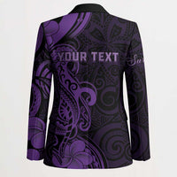 Personalised Lupus Warrior Blazer Never Give Up Polynesian Style