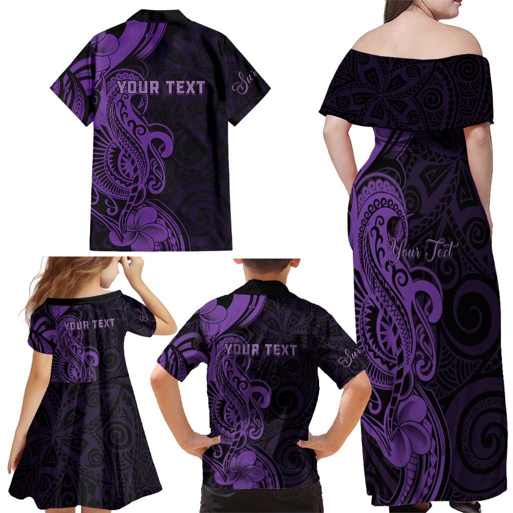 Personalised Lupus Warrior Family Matching Off Shoulder Maxi Dress and Hawaiian Shirt Never Give Up Polynesian Style LT05 - Polynesian Pride