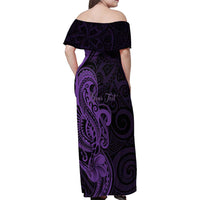 Personalised Lupus Warrior Family Matching Off Shoulder Maxi Dress and Hawaiian Shirt Never Give Up Polynesian Style LT05 - Polynesian Pride