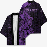 Personalised Lupus Warrior Kimono Never Give Up Polynesian Style