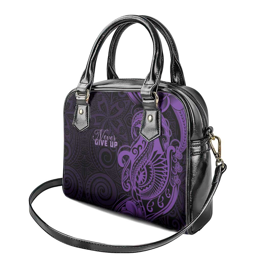 Lupus Warrior Shoulder Handbag Never Give Up Polynesian Style