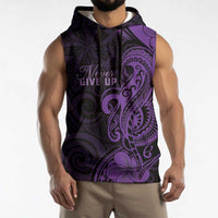 Personalised Lupus Warrior Sleeveless Hoodie Never Give Up Polynesian Style LT05 - Polynesian Pride