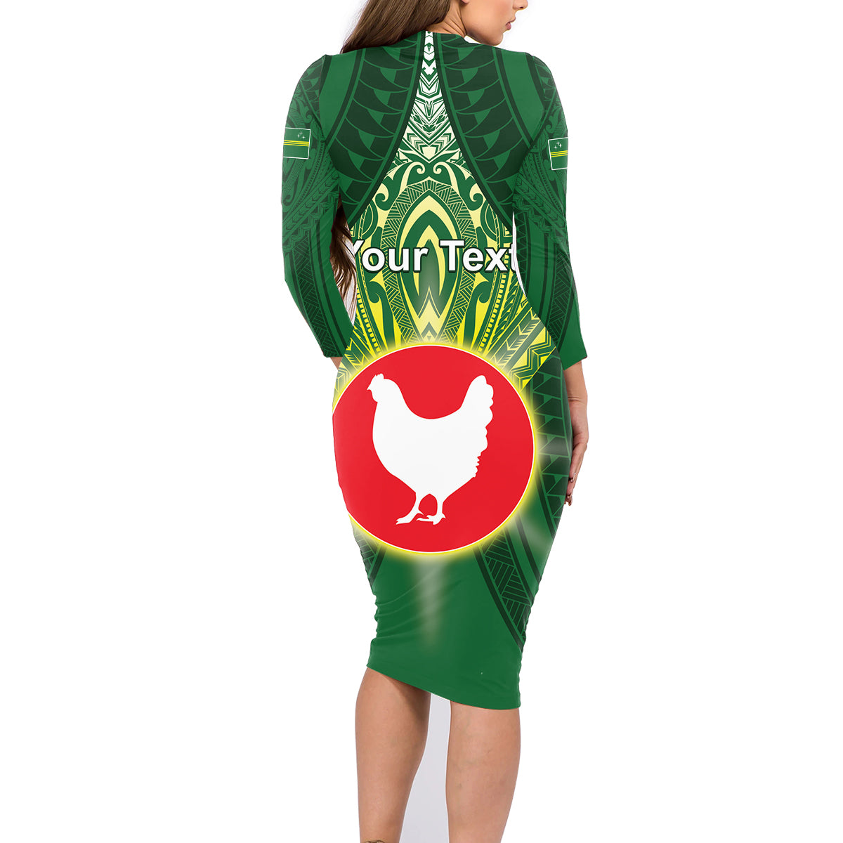 Personalized American Samoa Manu'a Cession Day Family Matching Long Sleeve Bodycon Dress and Hawaiian Shirt With Polynesian Pattern LT05 - Polynesian Pride