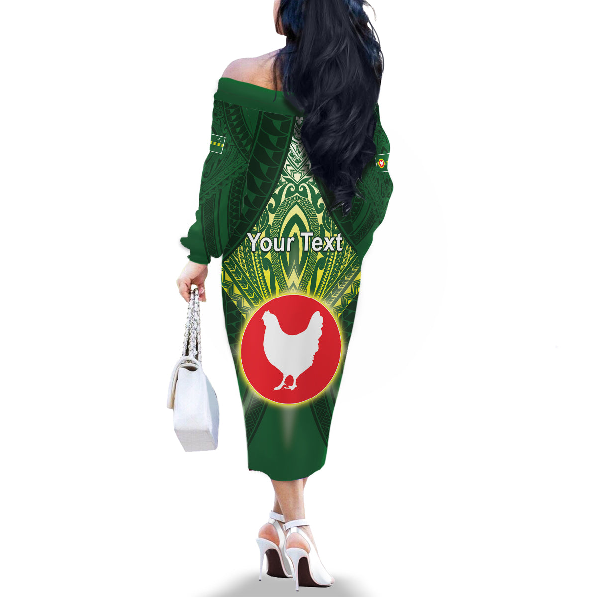 Personalized American Samoa Manu'a Cession Day Family Matching Off The Shoulder Long Sleeve Dress and Hawaiian Shirt With Polynesian Pattern LT05 - Polynesian Pride