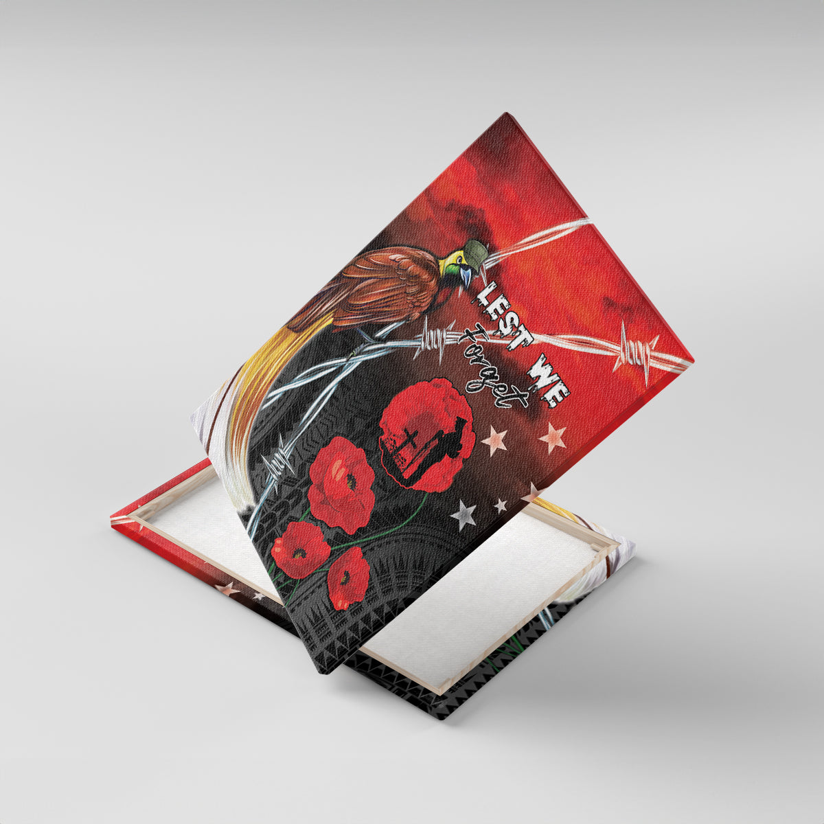 Papua New Guinea Remembrance Day Canvas Wall Art Lest We Forget