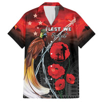 Papua New Guinea Remembrance Day Hawaiian Shirt Lest We Forget LT05 Red - Polynesian Pride