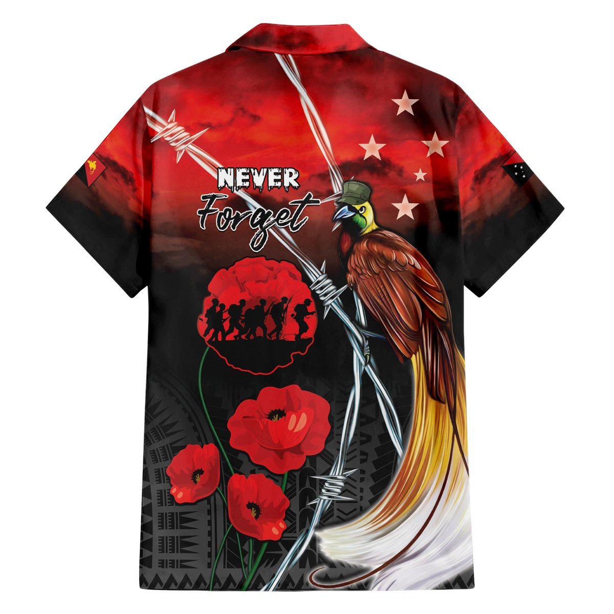 Papua New Guinea Remembrance Day Hawaiian Shirt Lest We Forget LT05 - Polynesian Pride