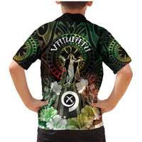 Vanuatu Happy Assumption Day Family Matching Mermaid Dress and Hawaiian Shirt LT05 - Polynesian Pride