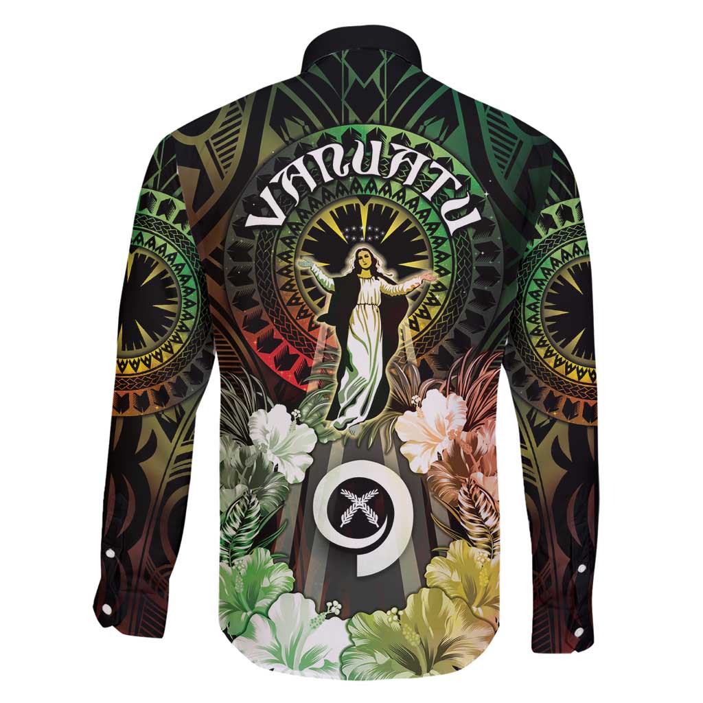 Vanuatu Happy Assumption Day Family Matching Off Shoulder Maxi Dress and Hawaiian Shirt LT05 - Polynesian Pride