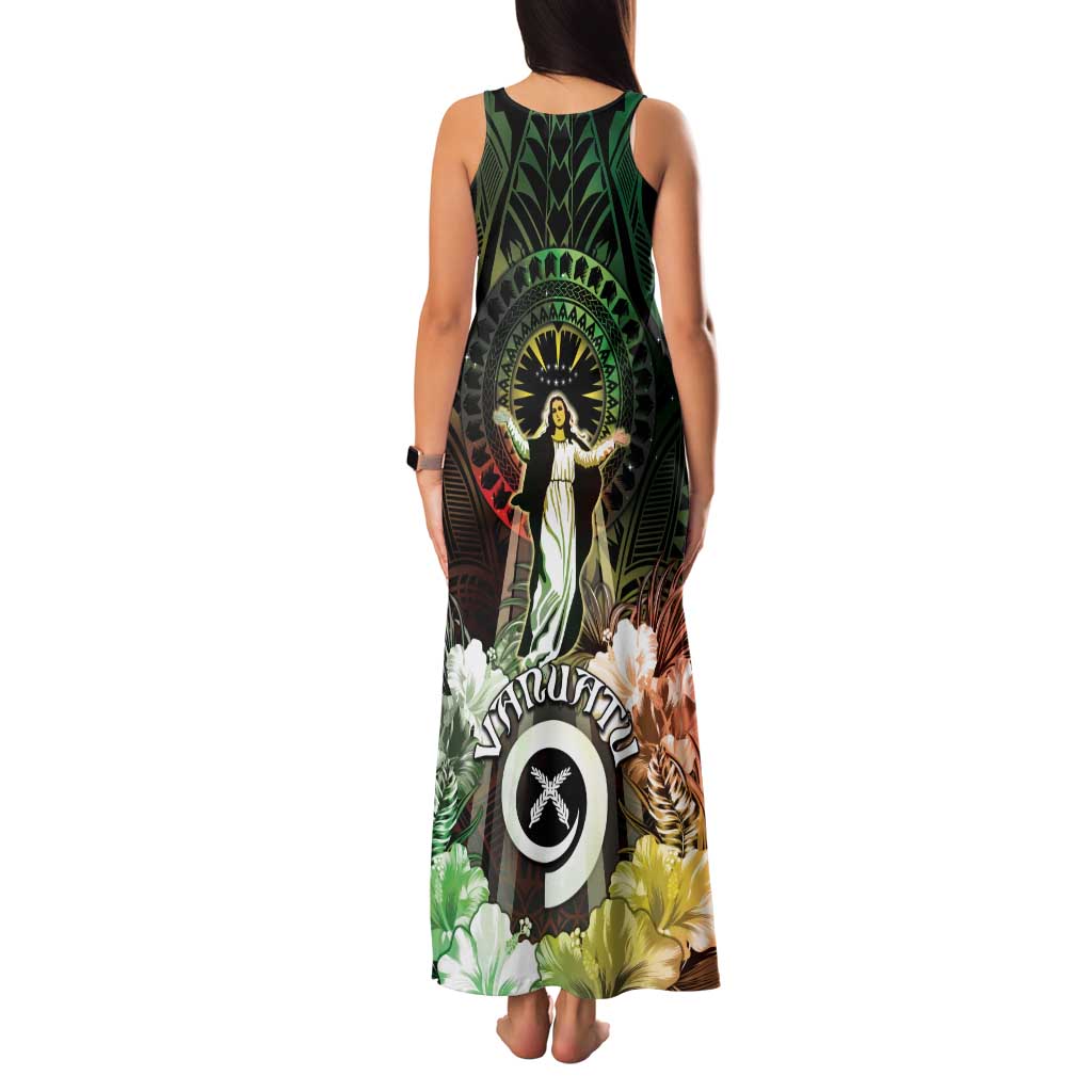 Vanuatu Happy Assumption Day Family Matching Tank Maxi Dress and Hawaiian Shirt LT05 - Polynesian Pride