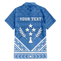Personalised Kosrae State Gospel Day Family Matching Off The Shoulder Long Sleeve Dress and Hawaiian Shirt Simple Style LT05 - Polynesian Pride