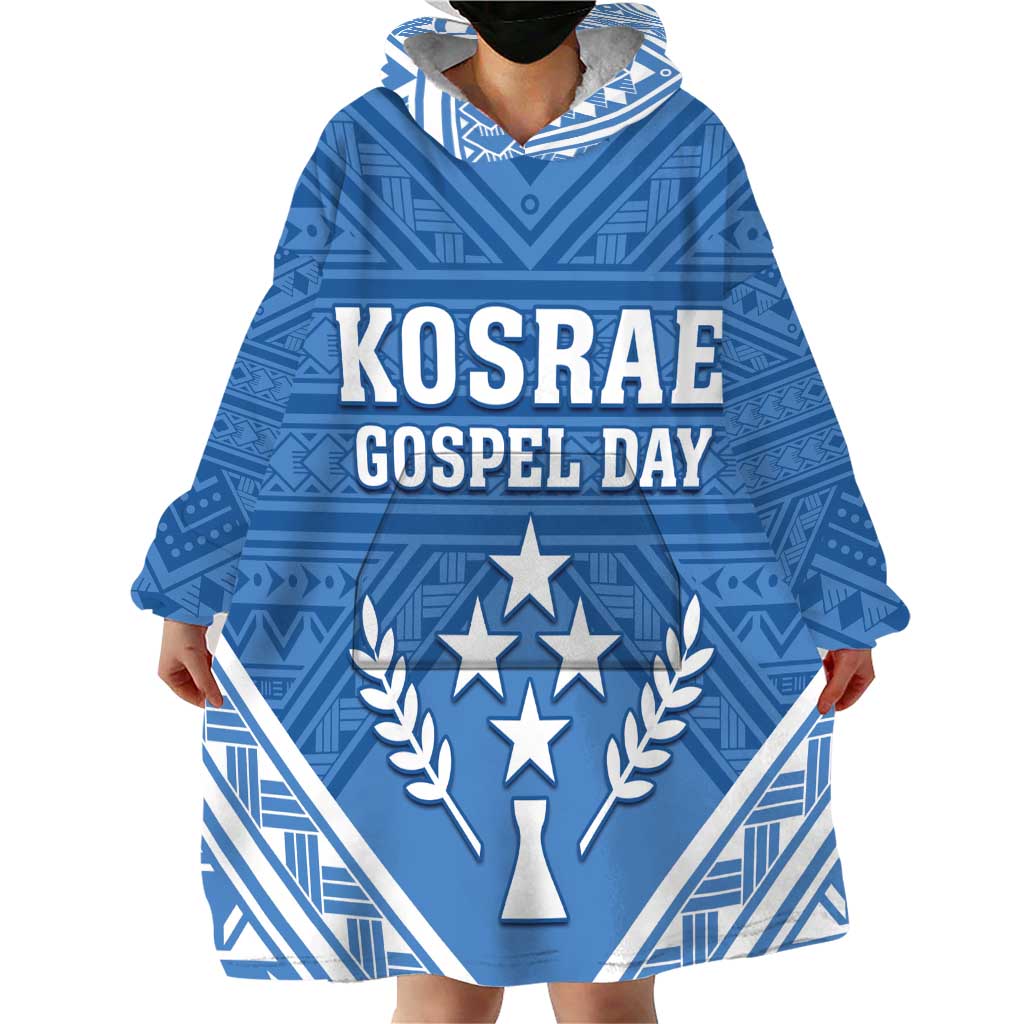 Personalised Kosrae State Gospel Day Wearable Blanket Hoodie Simple Style LT05 - Polynesian Pride